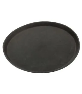 Plateau anti-dérapant polypropylène (pp) noir Ø 35,5 cm Essentials Collection