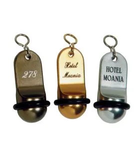 Porte-clés argent 7 cm