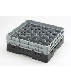 Casier lave-verres 30 compartiments 50x50x18,4 cm 7,94 cm 13,3 cm Camrack Cambro