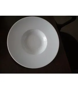 Assiette extra creuse rond blanc porcelaine Ø 27 cm Roma