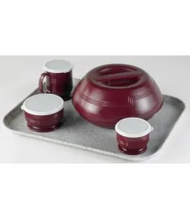 Plateau polyester gris 46x36 cm Microban Cambro