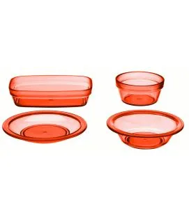Assiette à dessert rond orange copolyester Ø 13,4 cm Vaisselle Copolyester Saint Romain