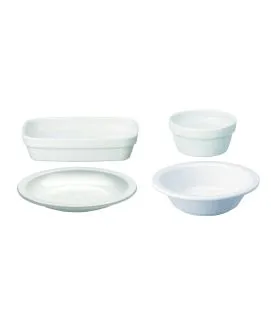 Assiette à dessert rond blanc copolyester Ø 13,4 cm Vaisselle Copolyester Saint Romain