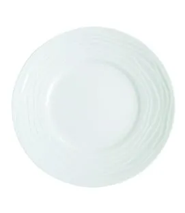 Assiette plate rond blanc porcelaine Ø 31,5 cm Onde Medard De Noblat
