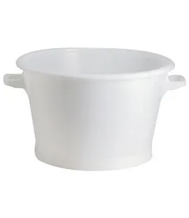 Baquet rond blanc plastique Gilac