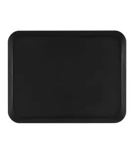 Plateau polyester noir 46x36 cm Poly Str Profil Mat Platex