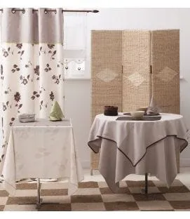 Nappe carré blanc polyester Linelys Sonolys