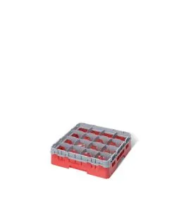 Casier de lavage 16 compartiments 50x50x30,8 cm 10,9 cm 27,8 cm Camrack Cambro