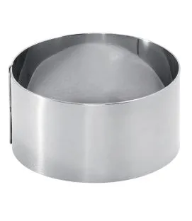 Cercle à mousse inox Sans revêtement Ø 8 cm 4,5 cm Pro.cooker
