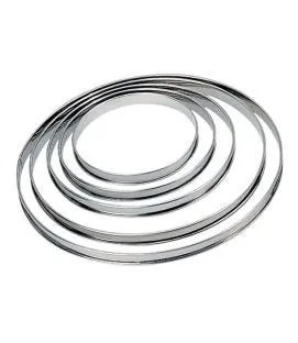 Cercle à tarte inox Sans revêtement Ø 18 cm 2 cm Pro.cooker
