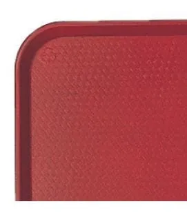 Plateau polypropylène (pp) rouge 34,5x26,5 cm Fast Food Cambro
