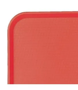 Plateau polypropylène (pp) rouge 46x36 cm Fast Food Cambro