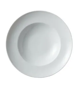 Assiette à pâtes rond blanc porcelaine Ø 26 cm