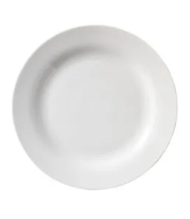 Assiette plate rond blanc porcelaine Ø 27 cm Bazik Essentials Collection