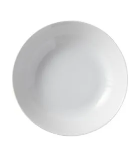 Assiette creuse rond blanc porcelaine Ø 20 cm Bazik Essentials Collection