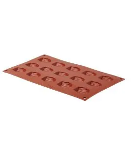 Plaque 15 mini madeleines silicone GN 1/3 29,5x17,5 cm Pro.cooker
