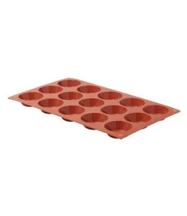 Plaque 15 tartelettes silicone GN 1/3 29,5x17,5x1,5 cm Pro.cooker