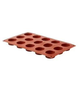 Plaque 15 petits fours ronds silicone GN 1/3 29,5x17,5 cm Pro.cooker