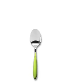 Cuillère à café vert inox 14 cm Amande Tarrerias Bonjean
