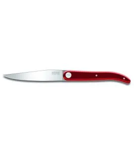 Couteaux à steak rouge 25 cm Laguiole Tarrerias Bonjean (6 pièces)