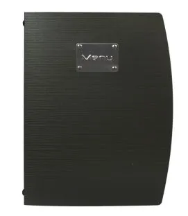 Protège-menu A4 rectangulaire noir 4 vues ajoutables Rio Securit