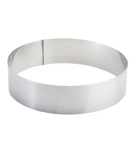 Cercle inox Sans revêtement Ø 24 cm 6 cm Pro.cooker