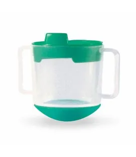 Tasse inversable rond vert polypropylène (pp) 20 cl Vaisselle Enfance Plastorex