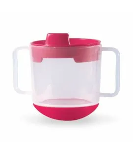 Tasse inversable rond rouge polypropylène (pp) 20 cl Vaisselle Enfance Plastorex