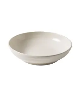 Assiette creuse rond écru grès émaillé Ø 23 cm Gres Couleur Pro.mundi