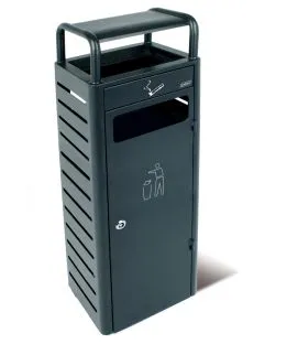 Collecteur avec cendrier acier 25x30x96 cm Probbax