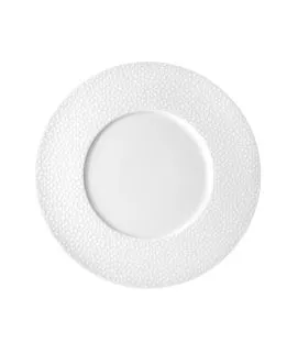Assiette plate rond blanc porcelaine Ø 29 cm Baghera Medard De Noblat