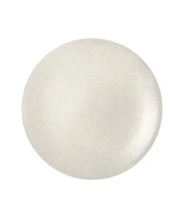 Assiette coupe plate rond ivoire grès émaillé Ø 27,5 cm Stone Medard De Noblat