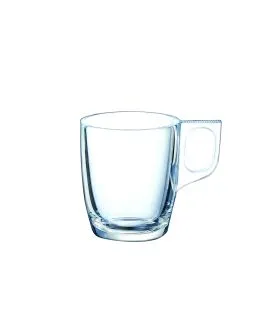 Mug rond transparent verre trempé 25 cl Ø 10,4 cm Voluto Arcoroc