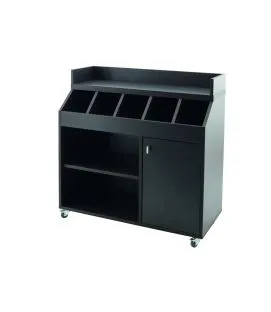 Buffet noir 100x45x100 cm William