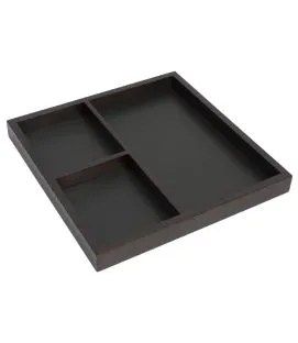 Plateau room service bois marron 40x40 cm Securit