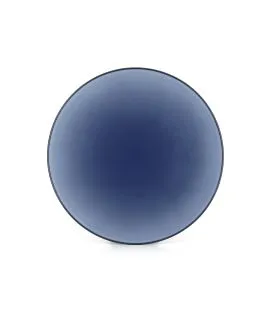 Assiette coupe plate rond bleu porcelaine culinaire Ø 28 cm Revol