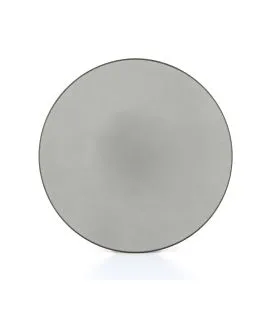 Assiette coupe plate rond gris porcelaine culinaire Ø 31,5 cm Revol