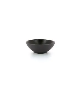 Assiette coupe creuse rond noir porcelaine culinaire Ø 15 cm Revol