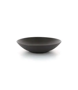 Assiette coupe creuse rond noir porcelaine culinaire Ø 24 cm Revol