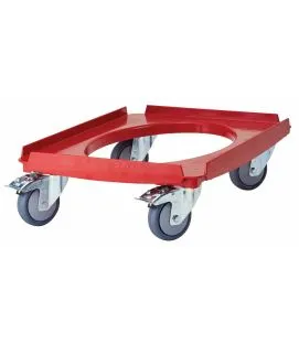 Socle rouleur sans poignée plastique 62,5x42x17 cm Cam Gobox Cambro