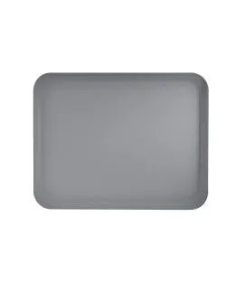 Plateau polyester gris 46x36 cm Poly Str Profil Mat Platex