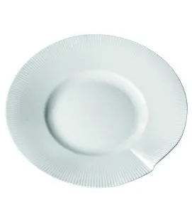 Assiette plate rond blanc porcelaine culinaire Ø 25 cm Canopee Pillivuyt
