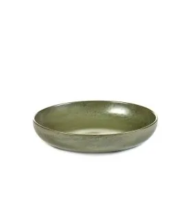 Assiette creuse rond camogreen grès émaillé Ø 21 cm Surface Serax