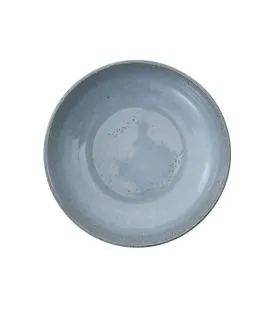 Assiette creuse rond bleu grès émaillé Ø 22 cm Sky Pro.mundi