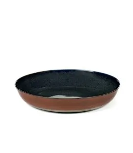 Assiette creuse rond marron grès émaillé Ø 21 cm Smokey Serax