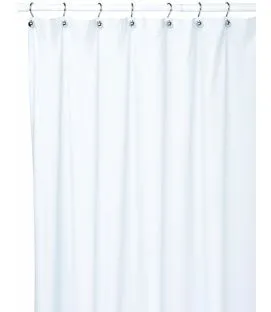 Rideau de douche blanc plastique