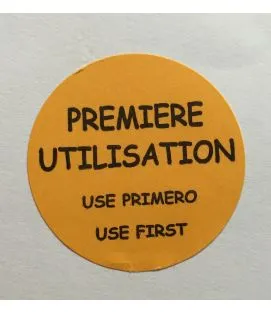 Rouleau de 500 étiquettes 1ère utilisation papier Ø 3,5 cm Non repositionnable Décollable Avery (500 pièces)