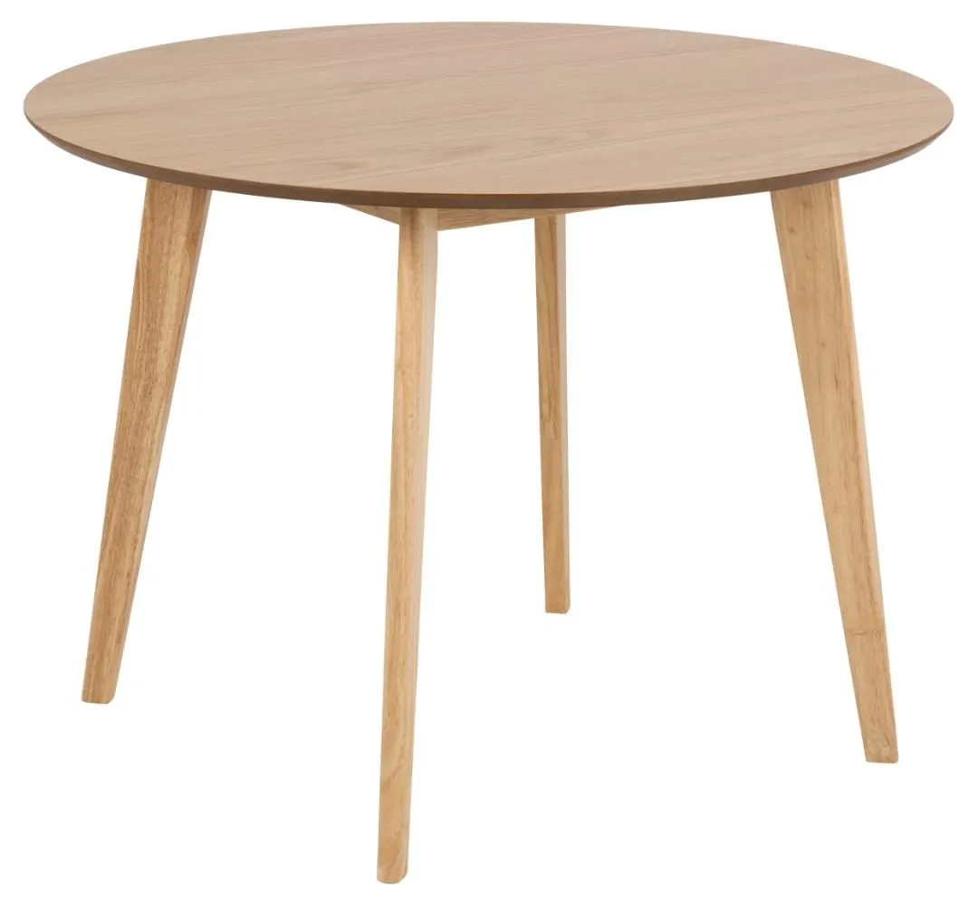Table de salle à manger Roxby Ø105 cm - chêne