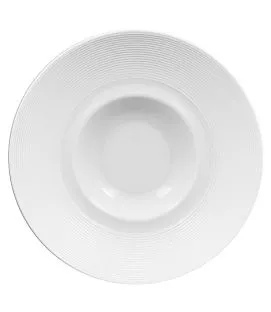 Assiette gourmet rond blanc porcelaine vitrifiée Ø 25,6 cm Evolution Rak