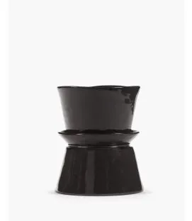 Bol de présentation rond ébène grès émaillé Ø 19 cm La Mère Serax